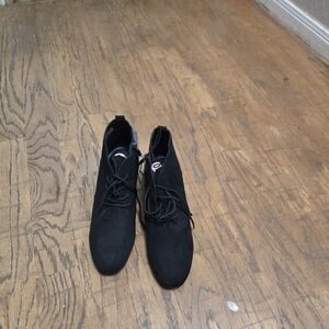 Black Womens Wedge Boots Sz 10
